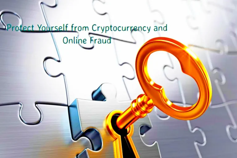 A visual representation of the concepts of Cryptocurrency and online fraud prevention